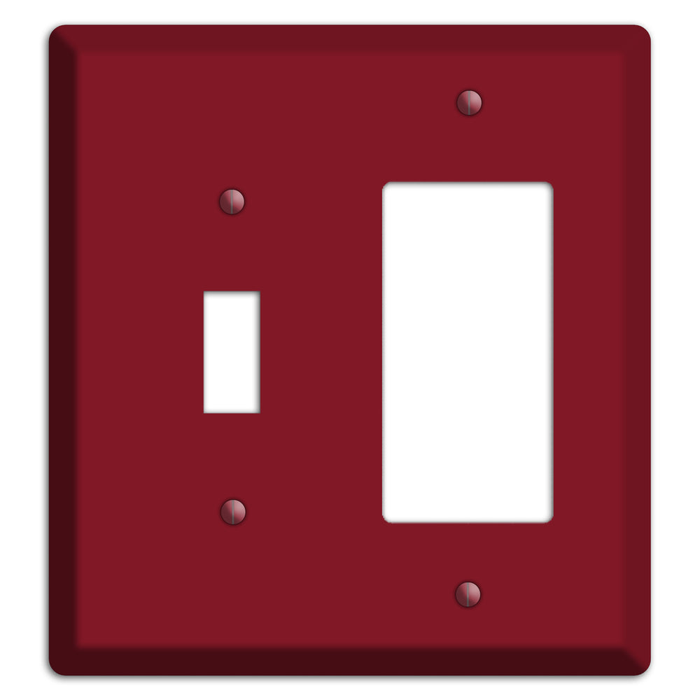 Baxter Burgundy Wine Toggle / Rocker Wallplate
