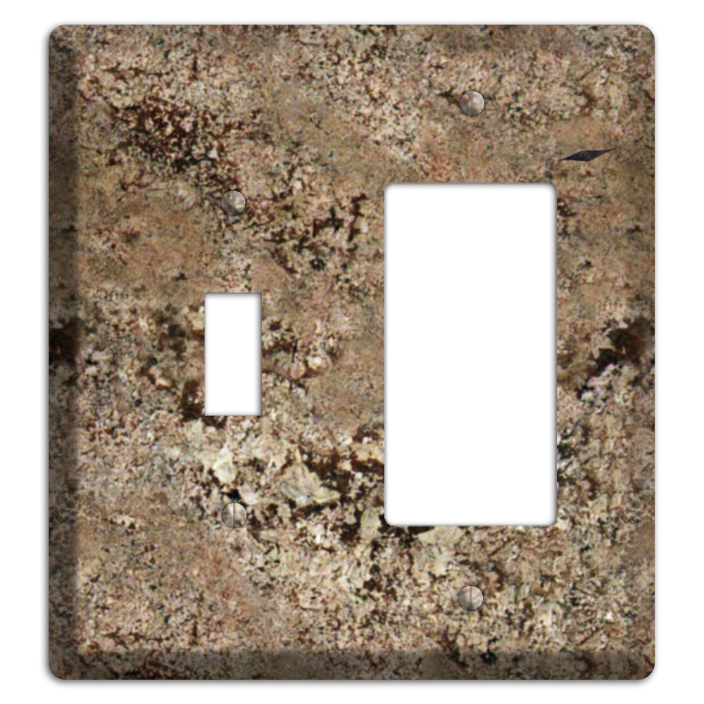 Crema Bordeaux Granite Toggle / Rocker Wallplate