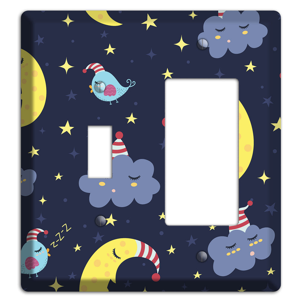 Sleepy Skies Toggle / Rocker Wallplate