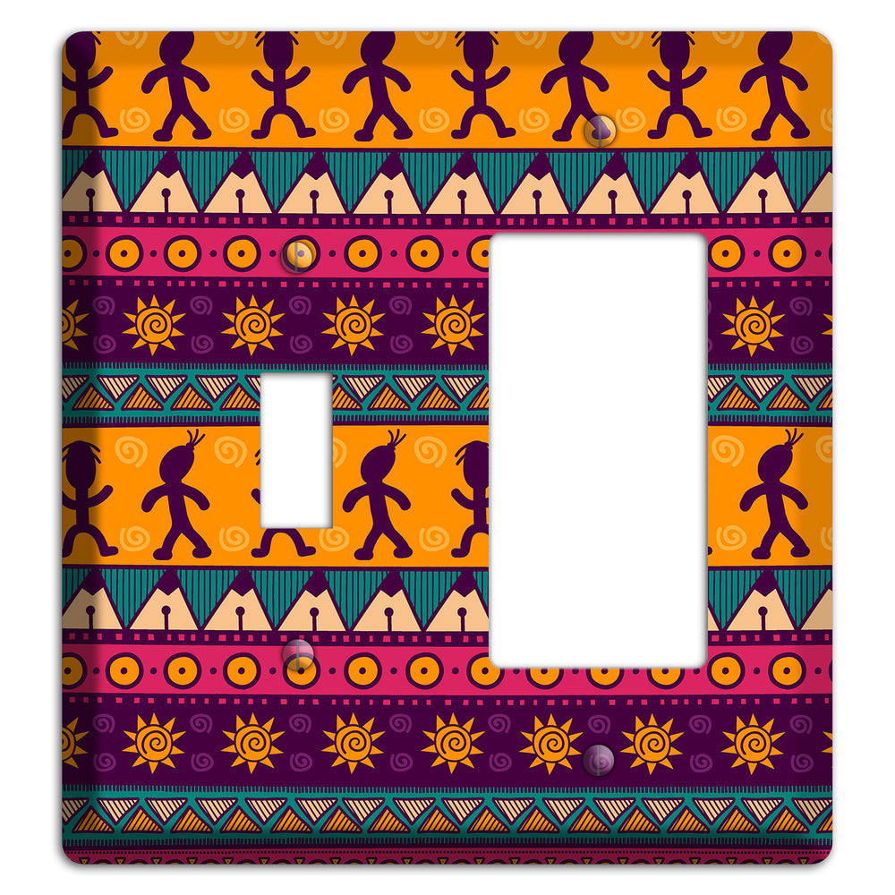 Tribal Rhythm Toggle / Rocker Wallplate