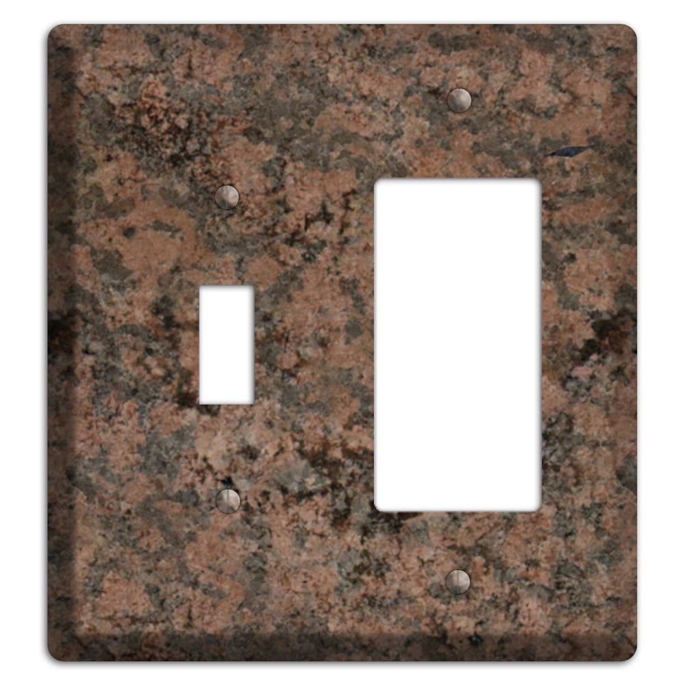 Granite Name: Indian Dakota Granite Toggle / Rocker Wallplate