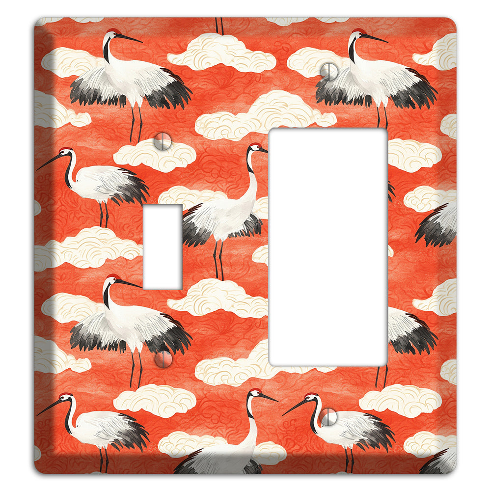Vermillion Cloud Ceremony Toggle / Rocker Wallplate