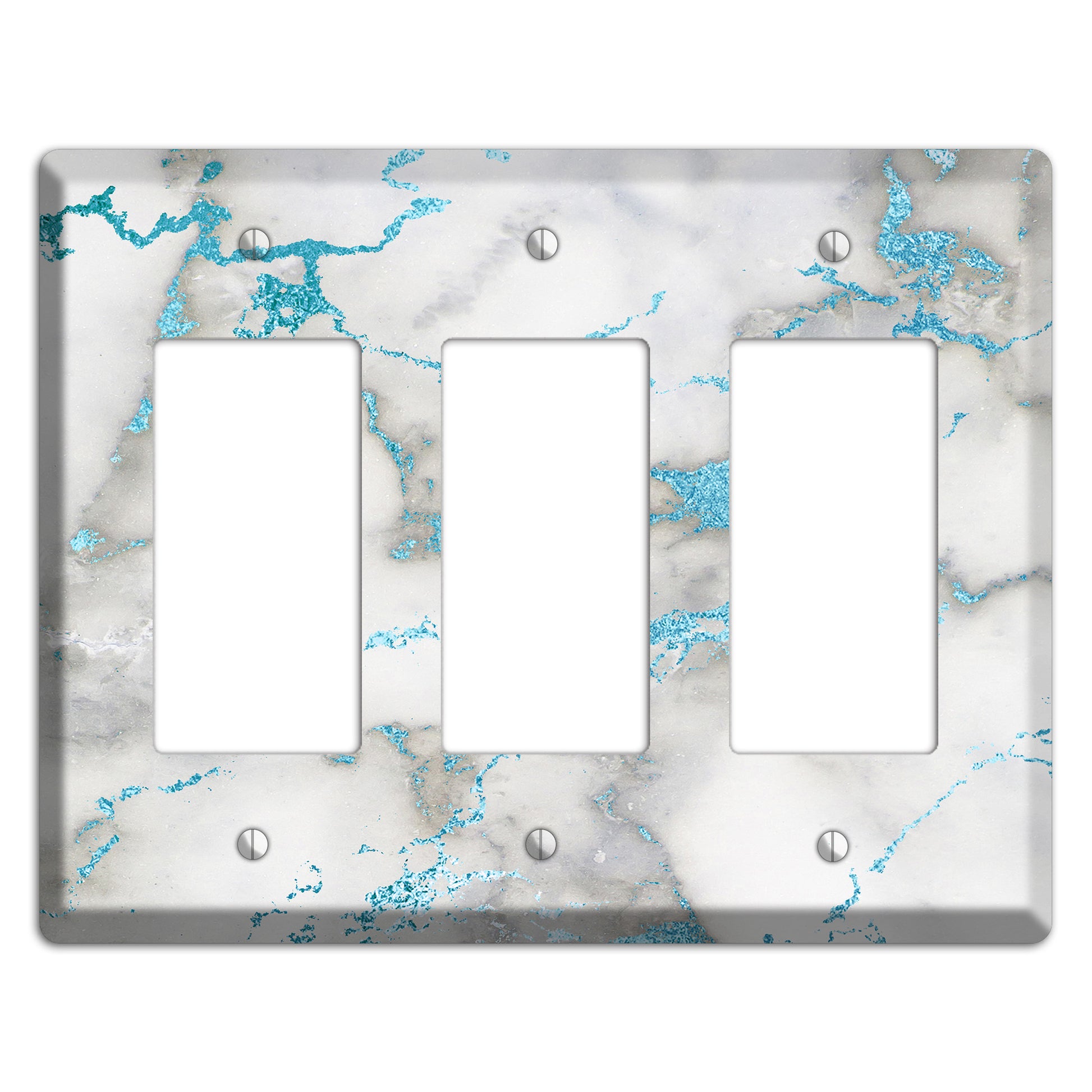 Gumbo Marble 3 Rocker Wallplate