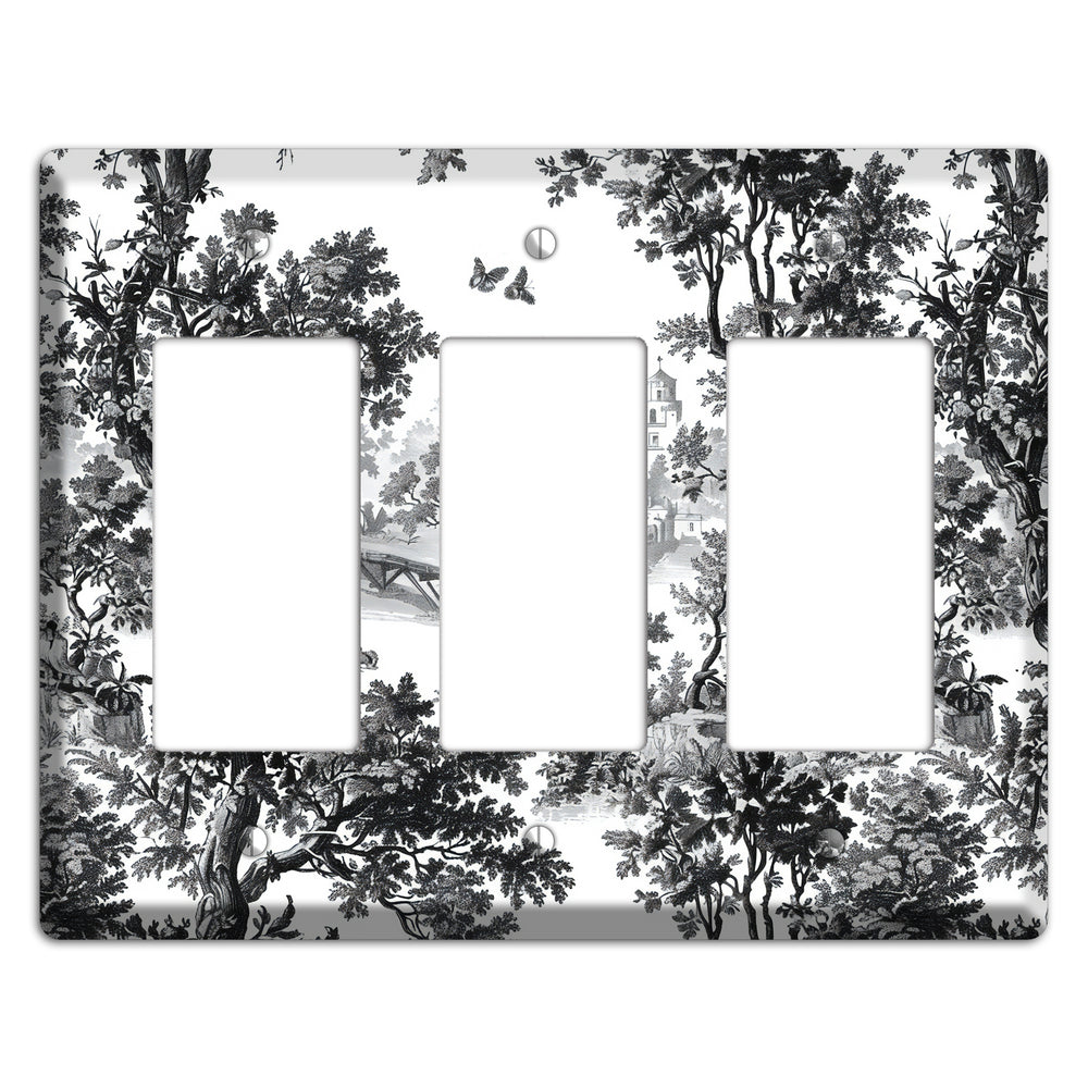Woodland Chapel Mist 3 Rocker Wallplate
