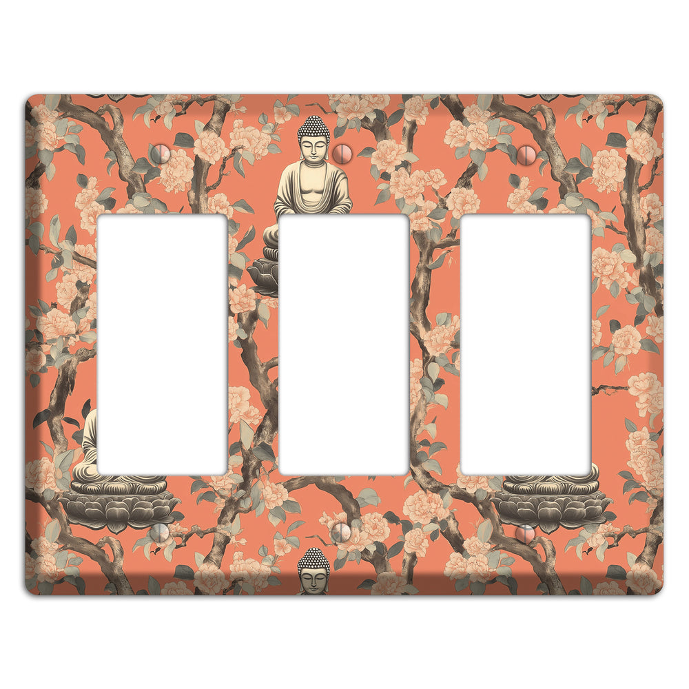 Lotus & Bough 3 Rocker Wallplate