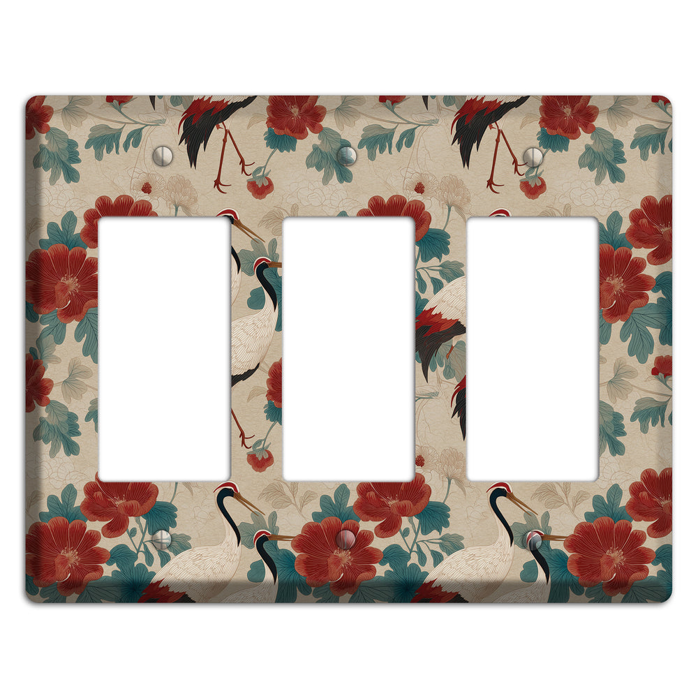 Rust Peony Passage 3 Rocker Wallplate