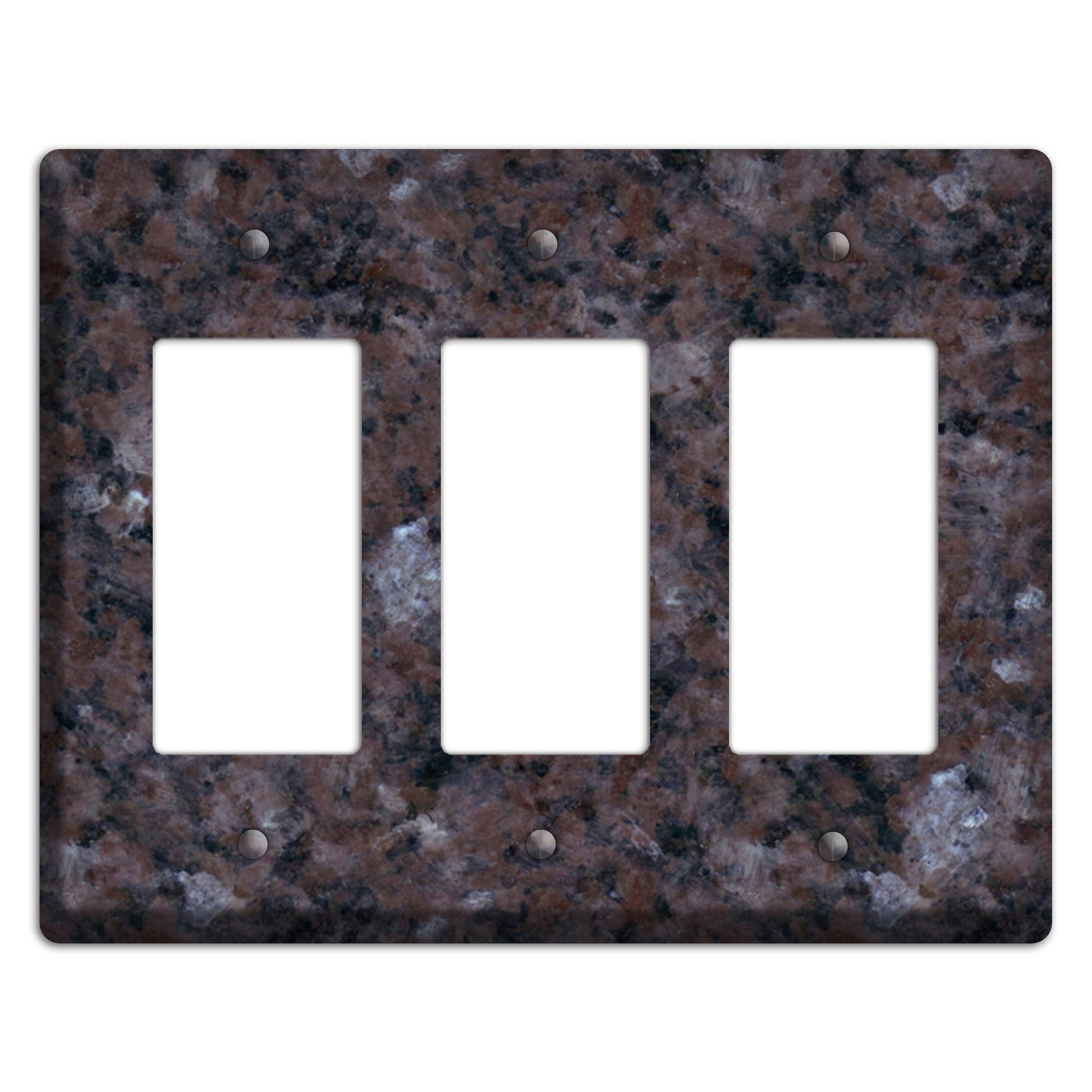 Tan Brown Granite 3 Rocker Wallplate