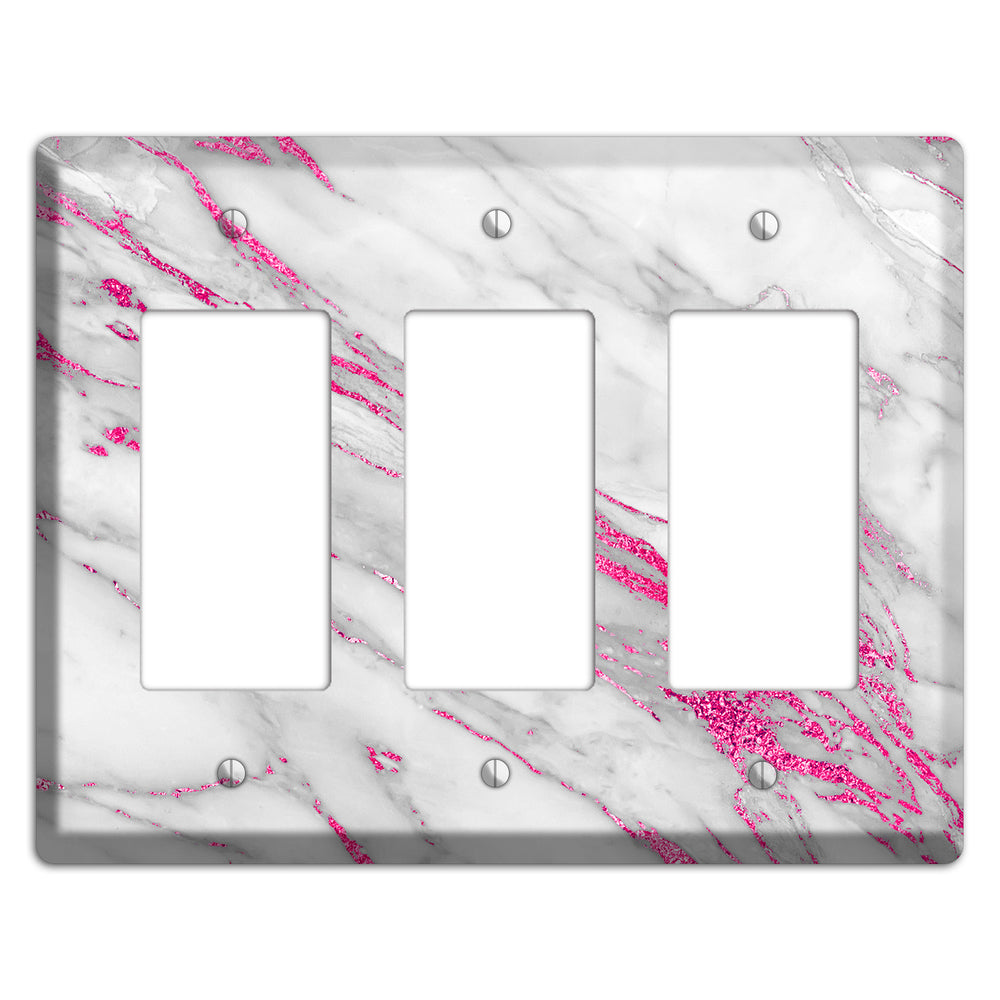 Can Can Marble 3 Rocker Wallplate