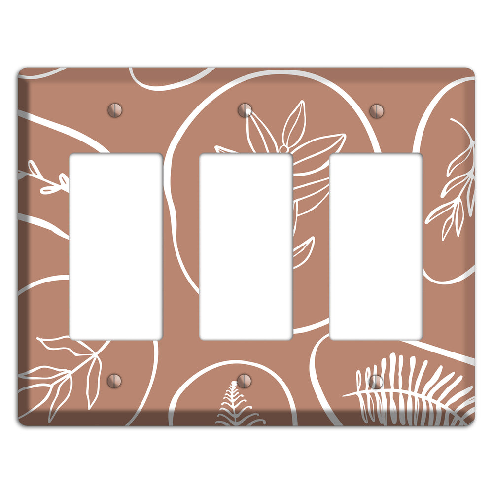 Pressed & Preserved 3 Rocker Wallplate