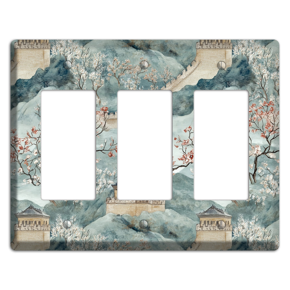 Rampart & Blossom 3 Rocker Wallplate