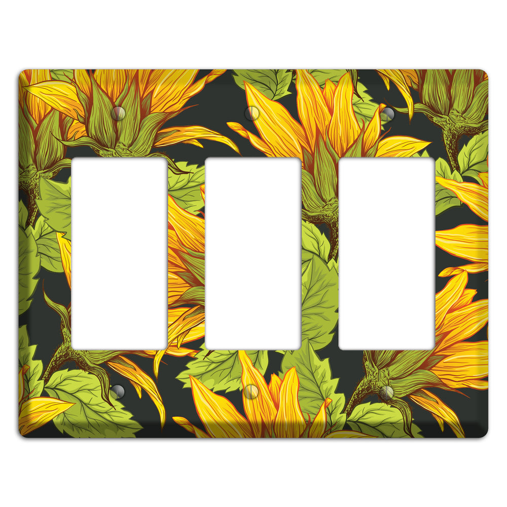 Gilded Bloom Tangle 3 Rocker Wallplate