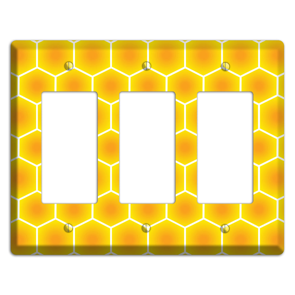 Liquid Gold Grid 3 Rocker Wallplate