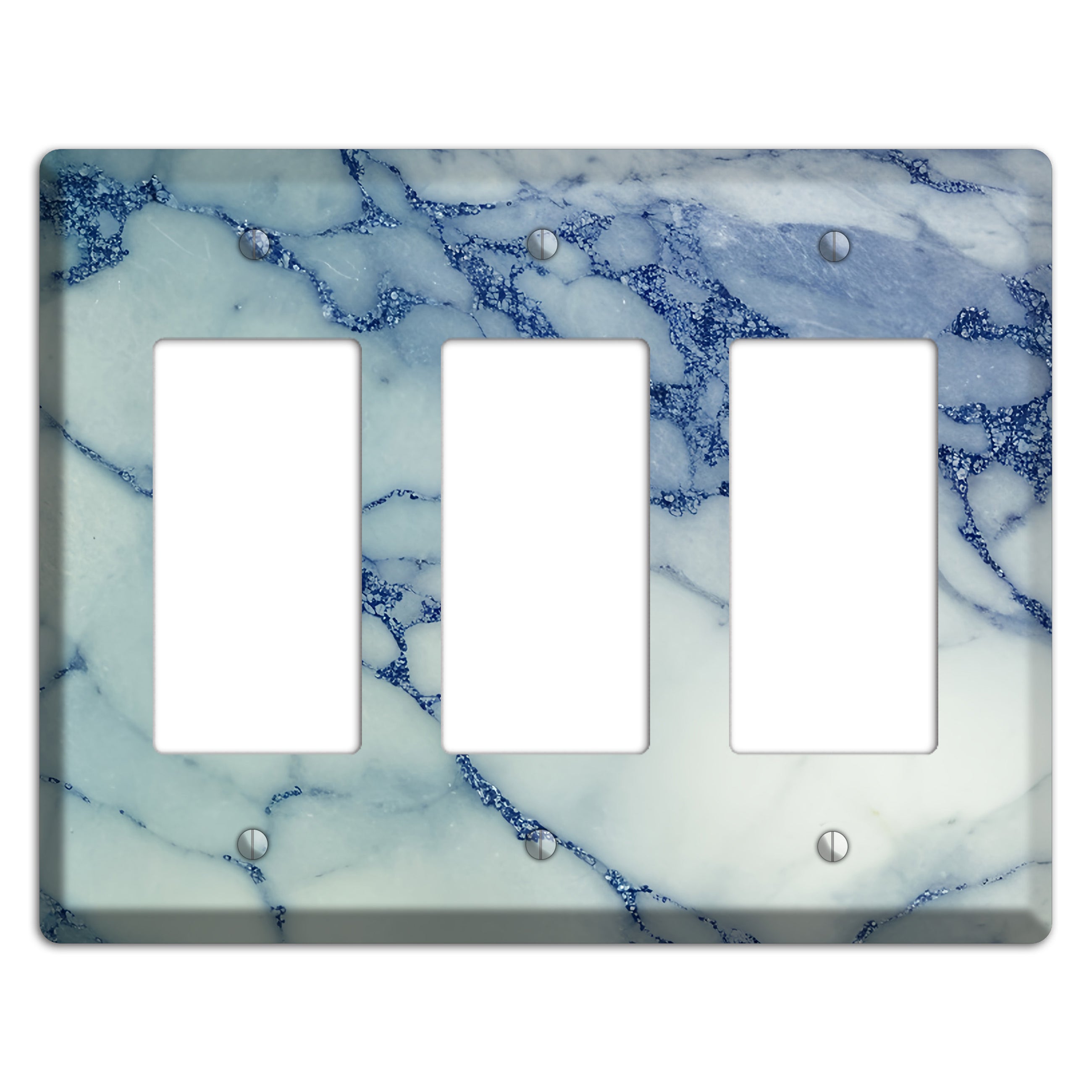 Opal marble 3 Rocker Wallplate