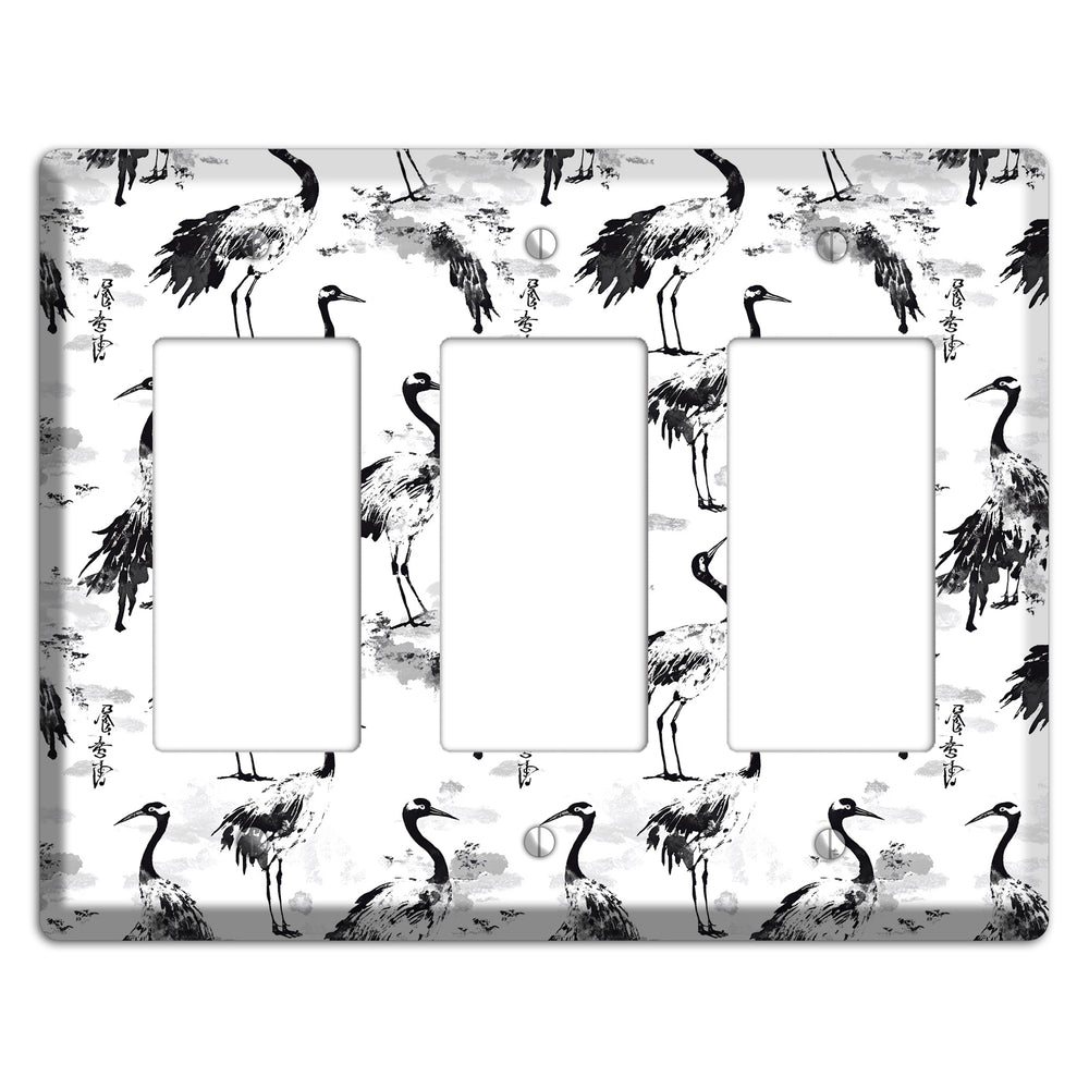 Sumi Ink Vigil 3 Rocker Wallplate
