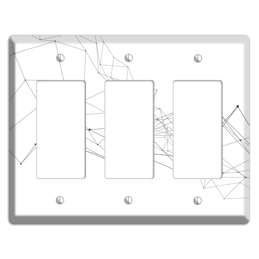 Gossamer Transit Map 3 Rocker Wallplate