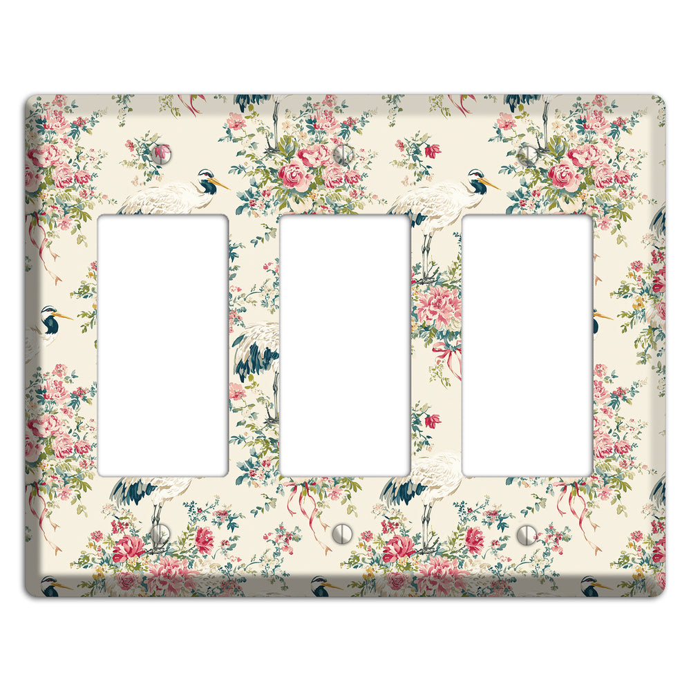 Blossom & Crane 3 Rocker Wallplate