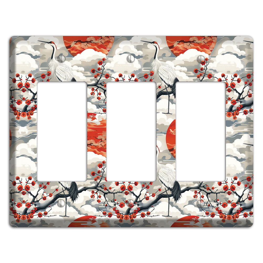 Vermillion Sun Rising 3 Rocker Wallplate