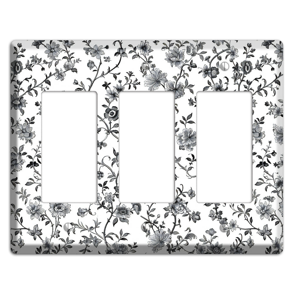 Ink & Ivory Thicket 3 Rocker Wallplate