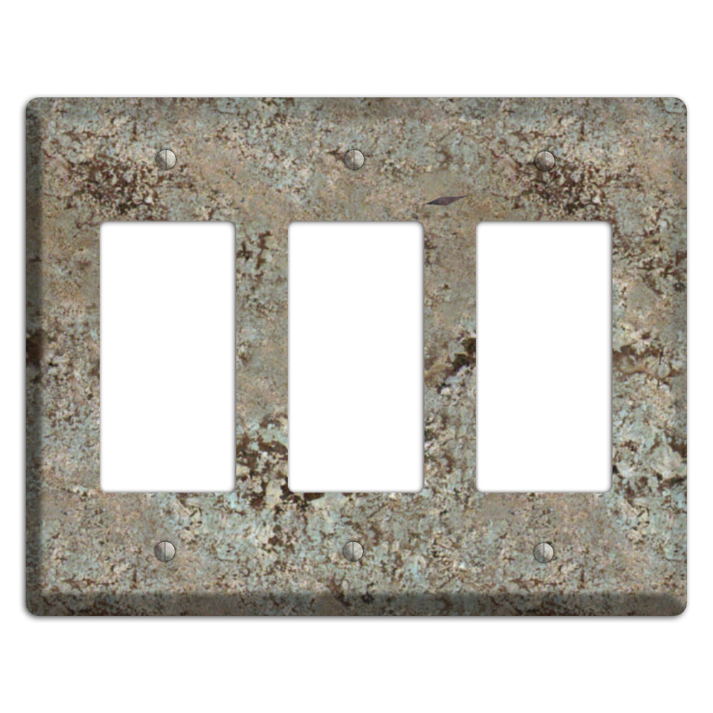 Delicatus White Granite 3 Rocker Wallplate
