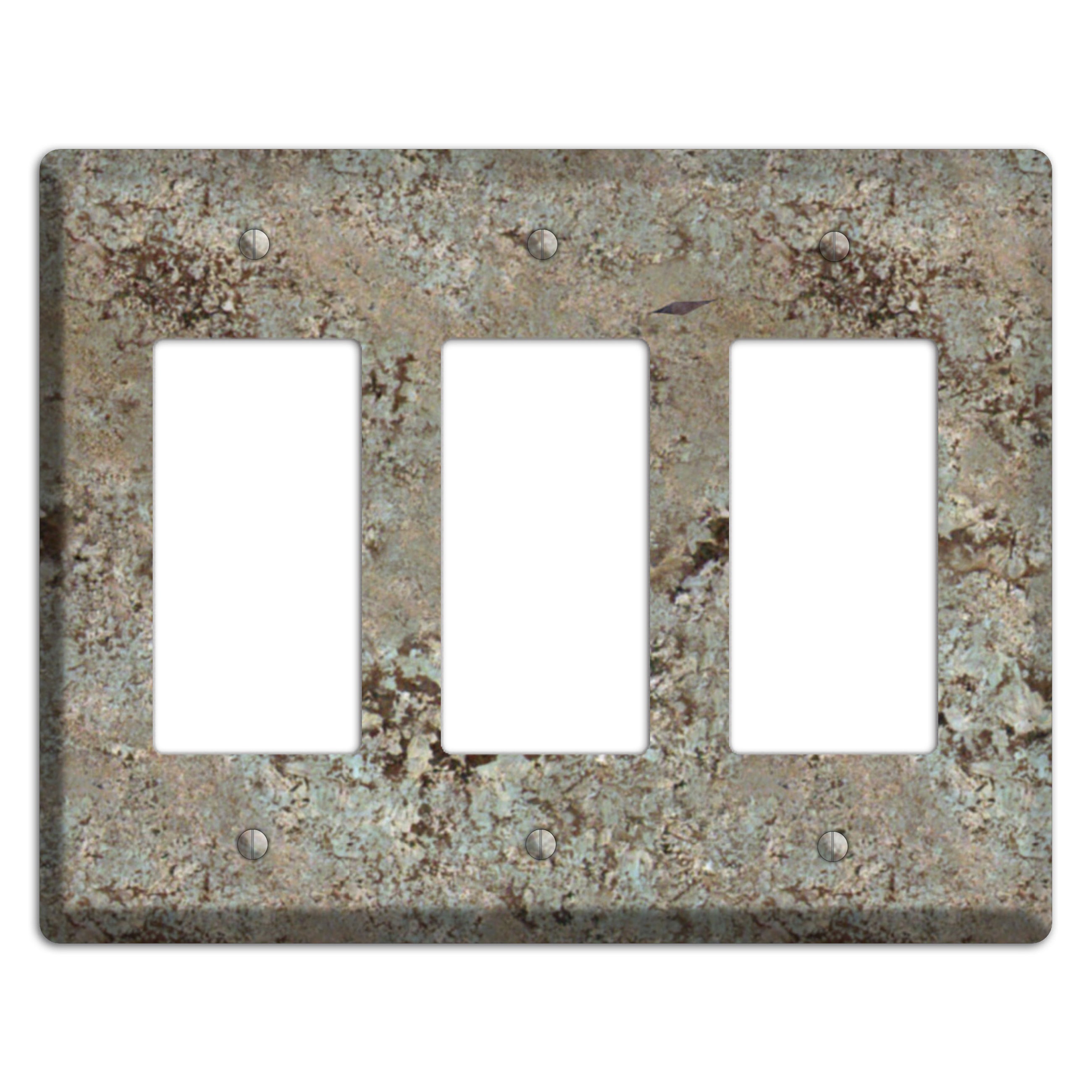 Delicatus White Granite 3 Rocker Wallplate