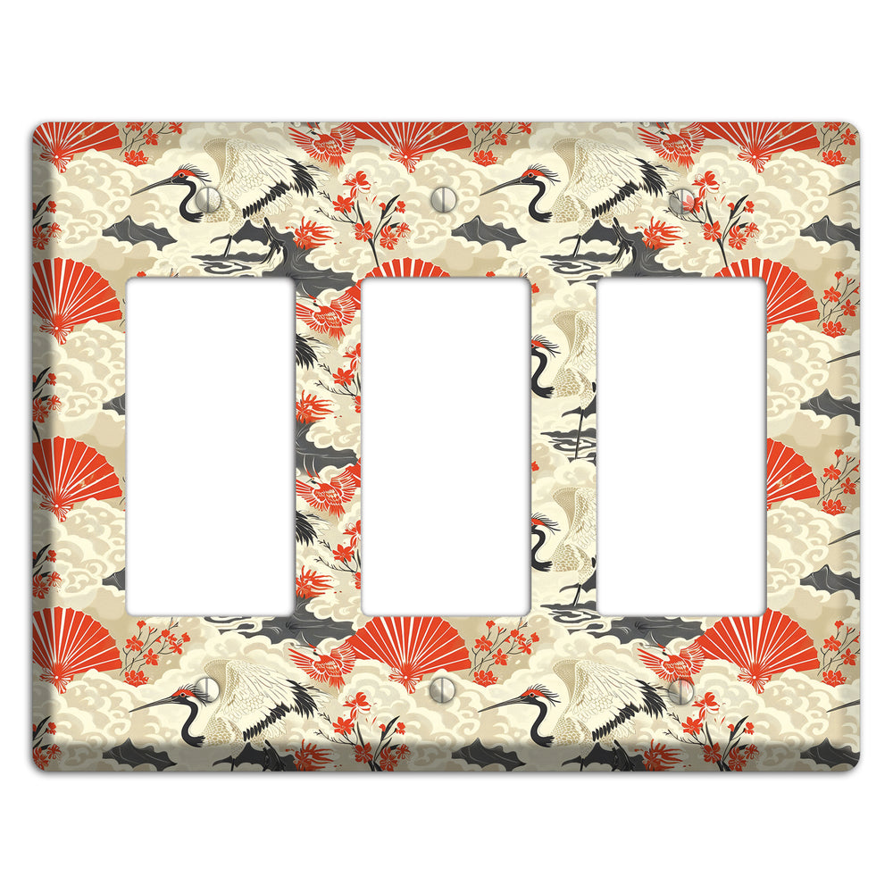 Vermillion Mist Reverie 3 Rocker Wallplate