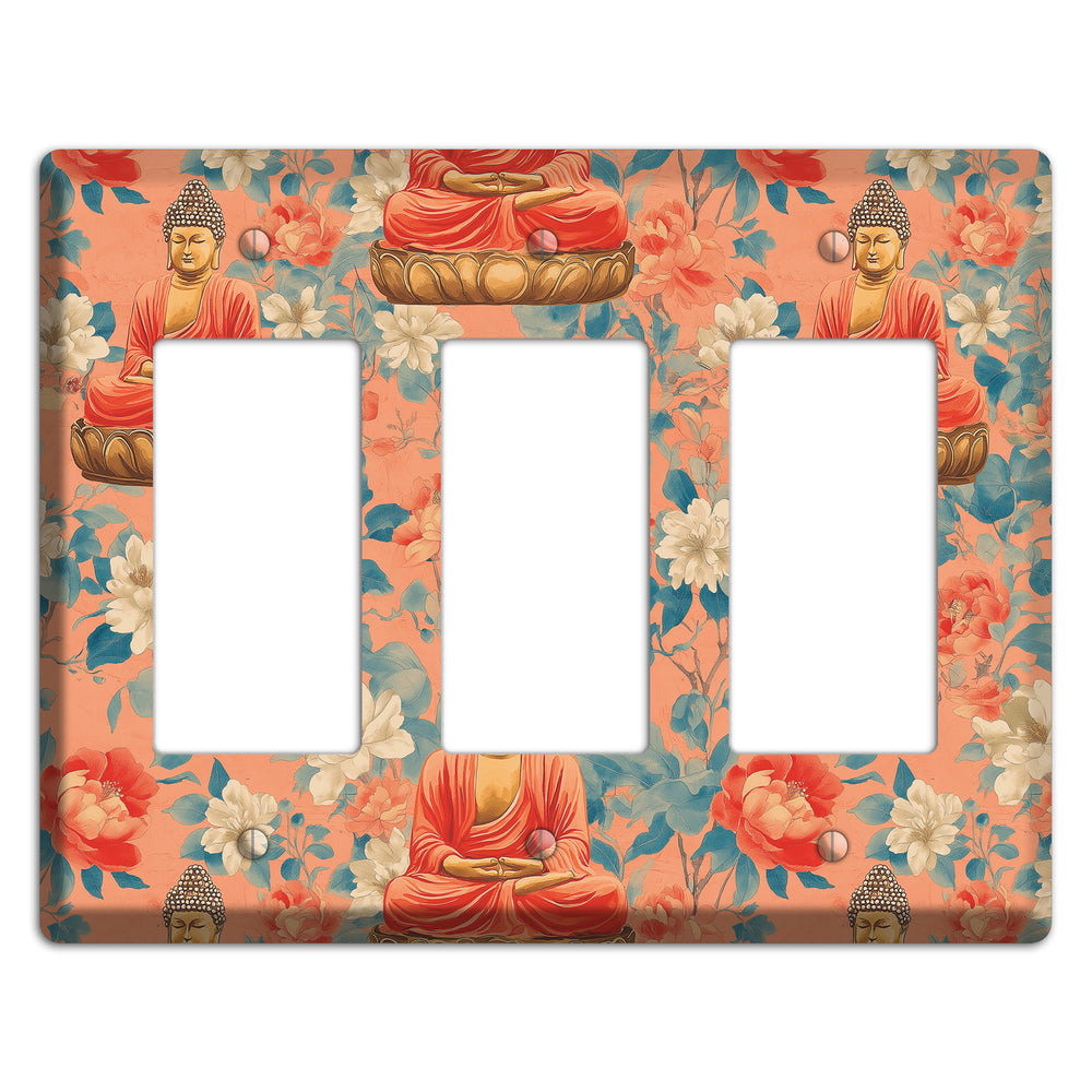 Lotus & Coral 3 Rocker Wallplate
