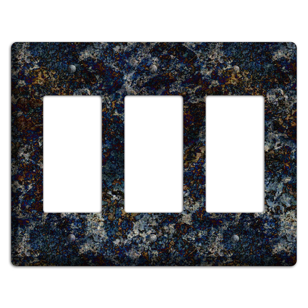 Blue Louise Granite 3 Rocker Wallplate
