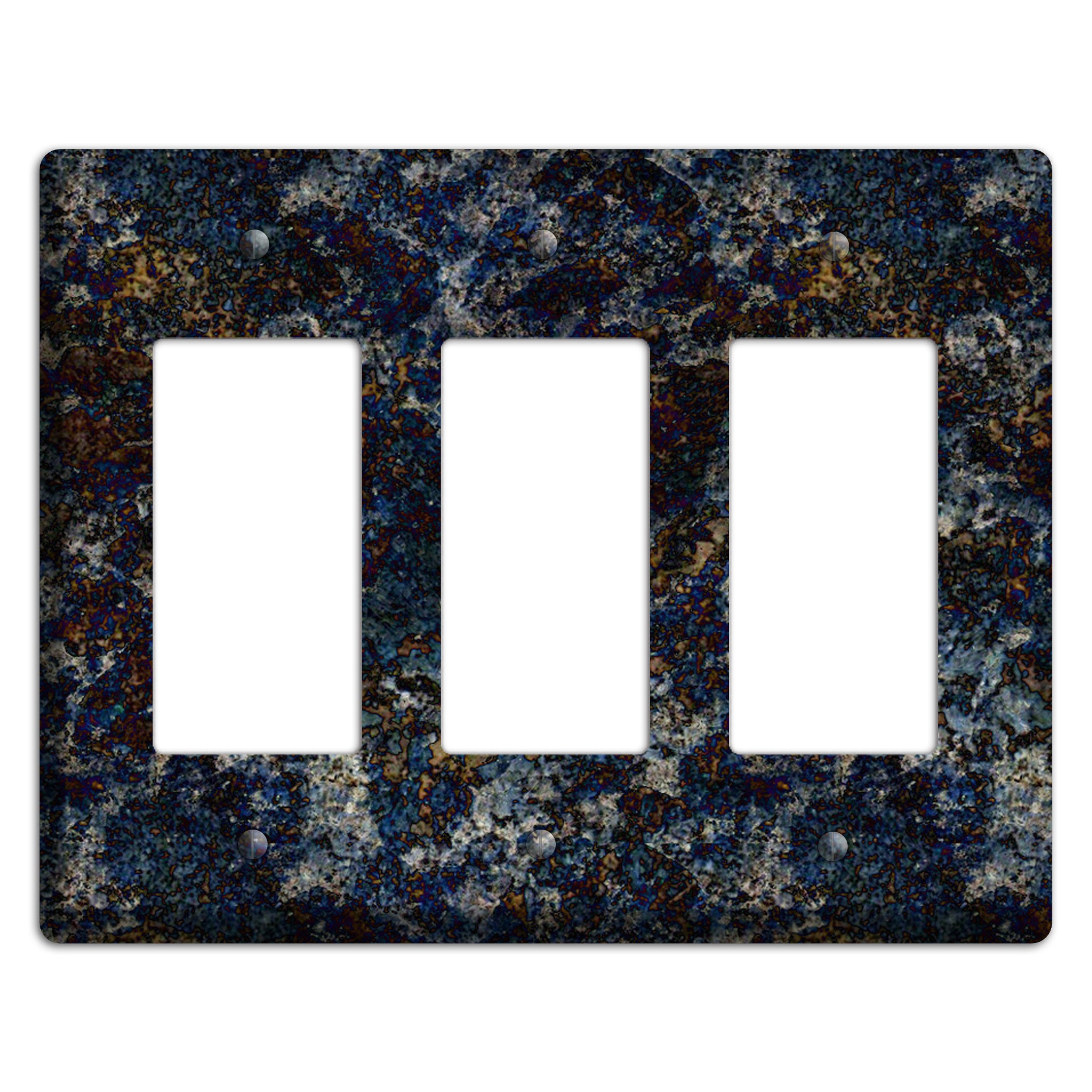 Blue Louise Granite 3 Rocker Wallplate