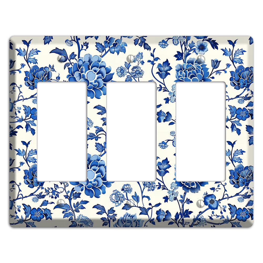 Porcelain Garden Reverie 3 Rocker Wallplate