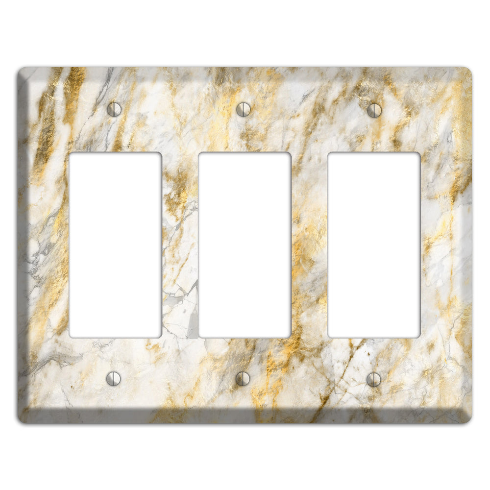 Marigold Marble 3 Rocker Wallplate