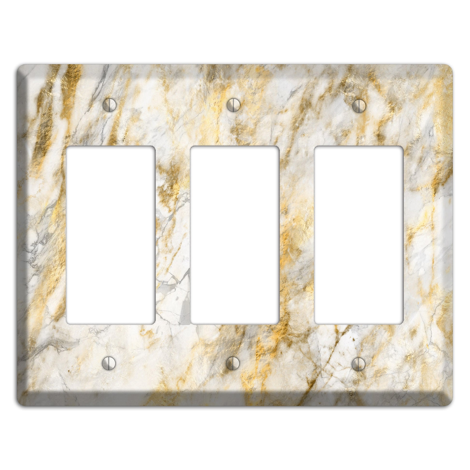 Marigold Marble 3 Rocker Wallplate