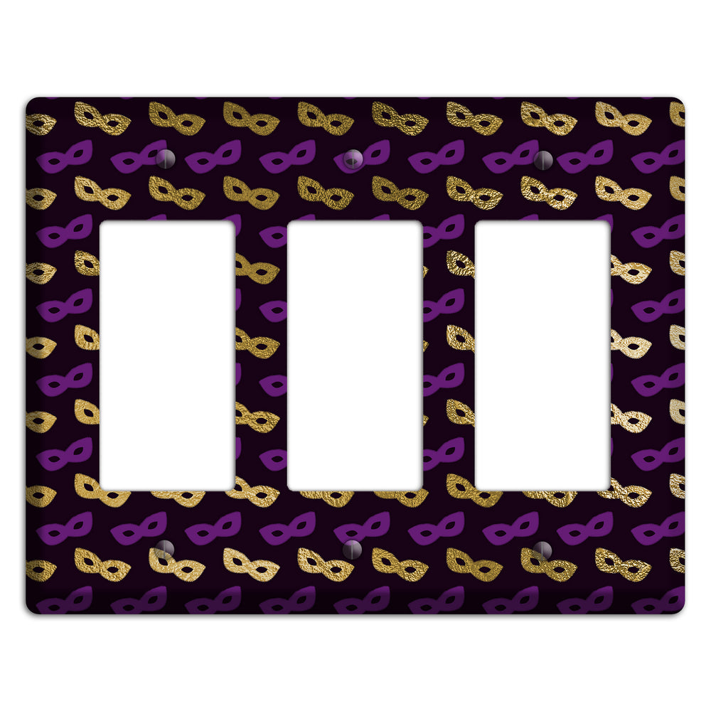 Midnight Masque 3 Rocker Wallplate