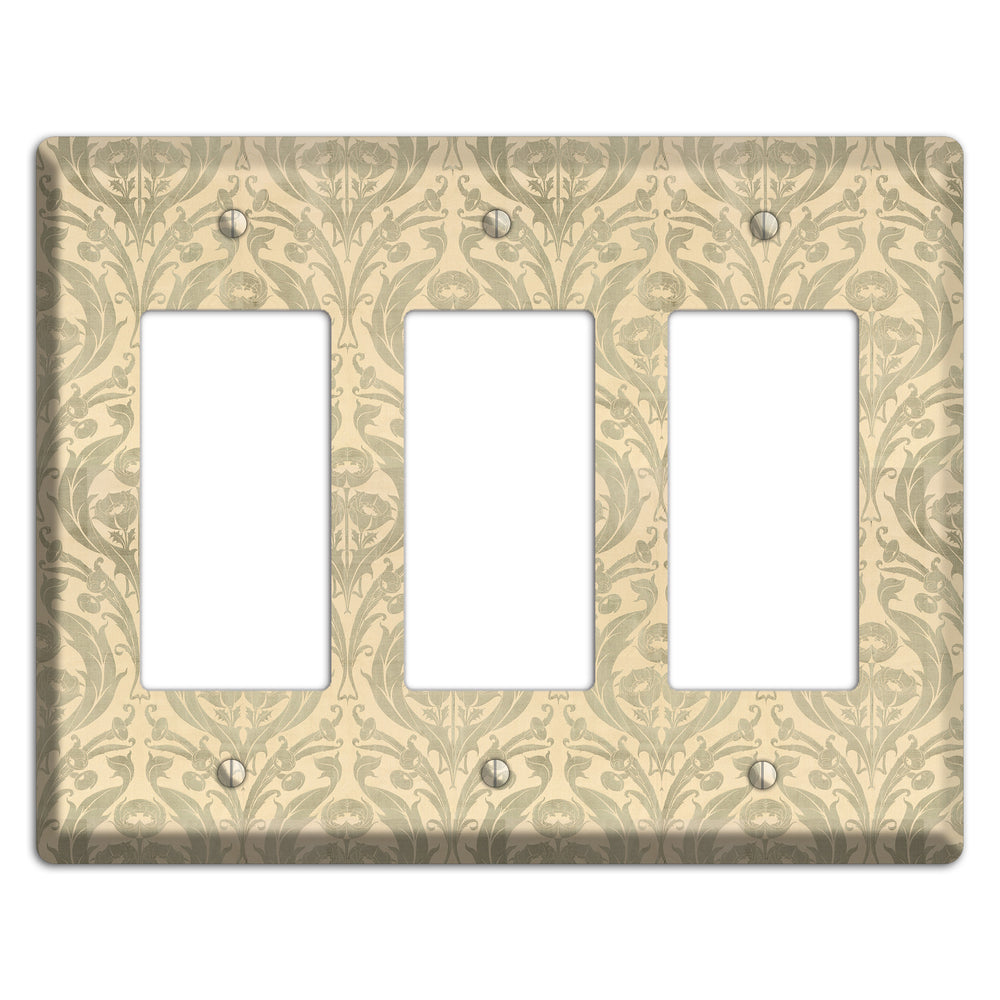 Whispered Thistle 3 Rocker Wallplate
