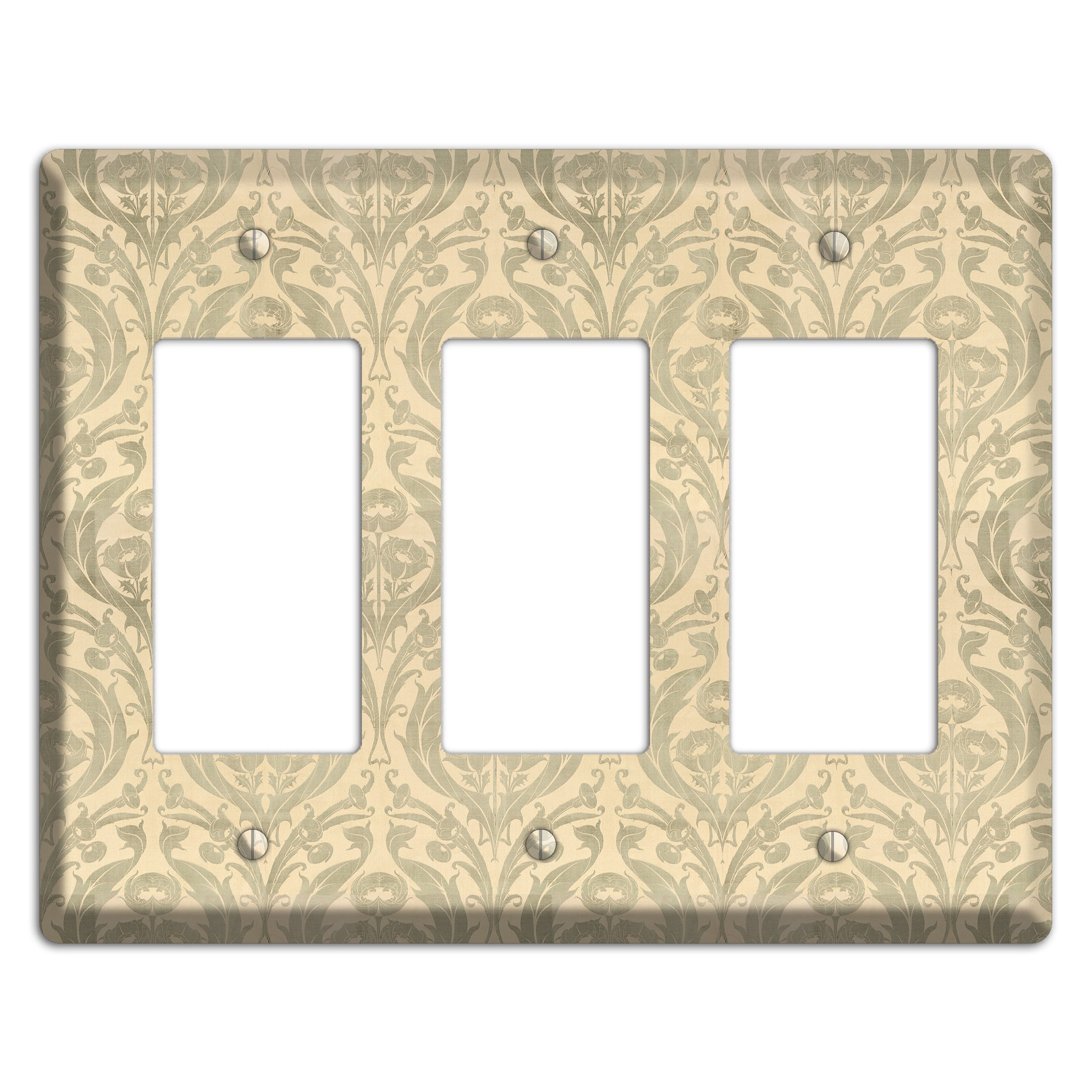 Whispered Thistle 3 Rocker Wallplate