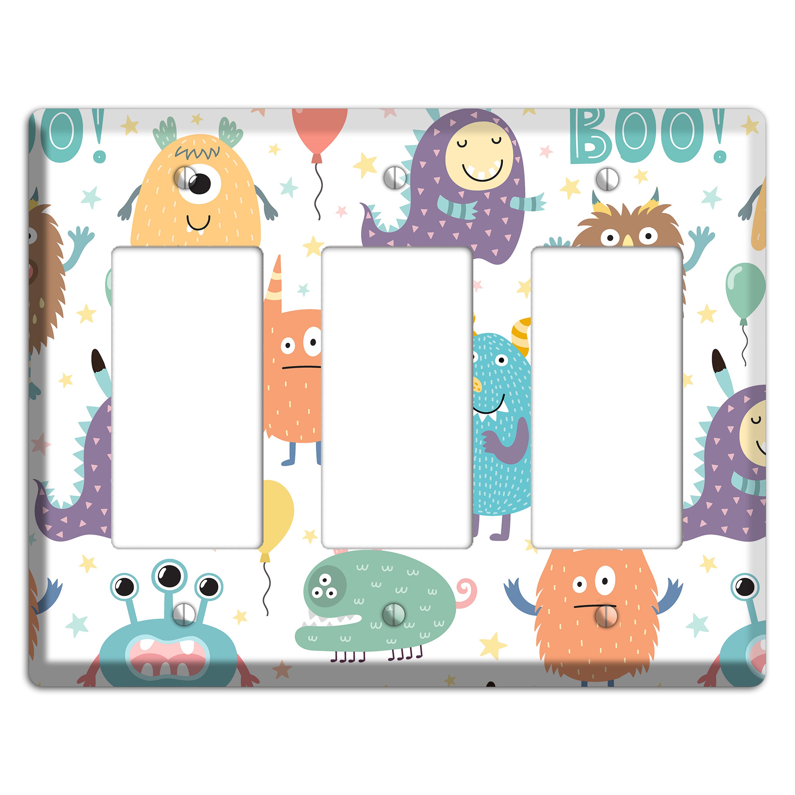 Monster Mash 3 Rocker Wallplate