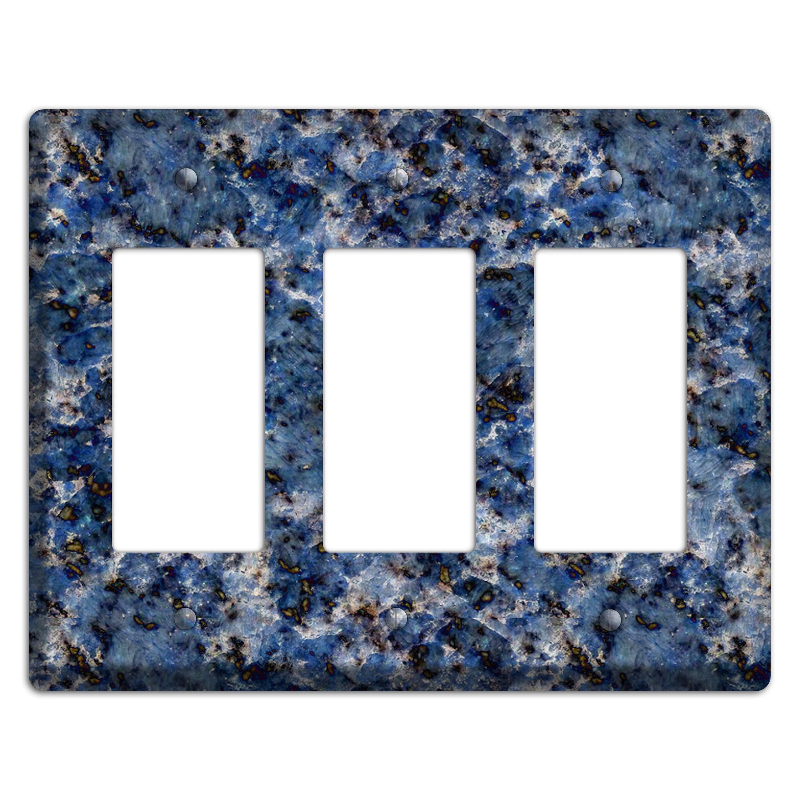 Blue Bahia Granite 3 Rocker Wallplate