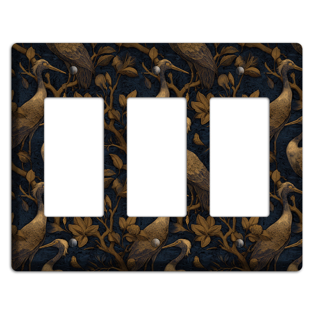 Gilded Heron Dusk 3 Rocker Wallplate