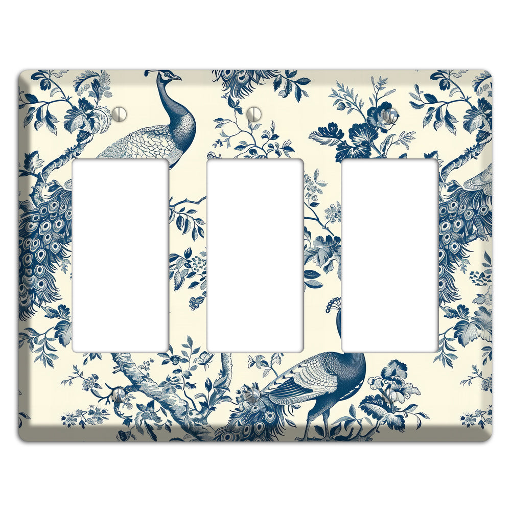 Peacock Court 3 Rocker Wallplate
