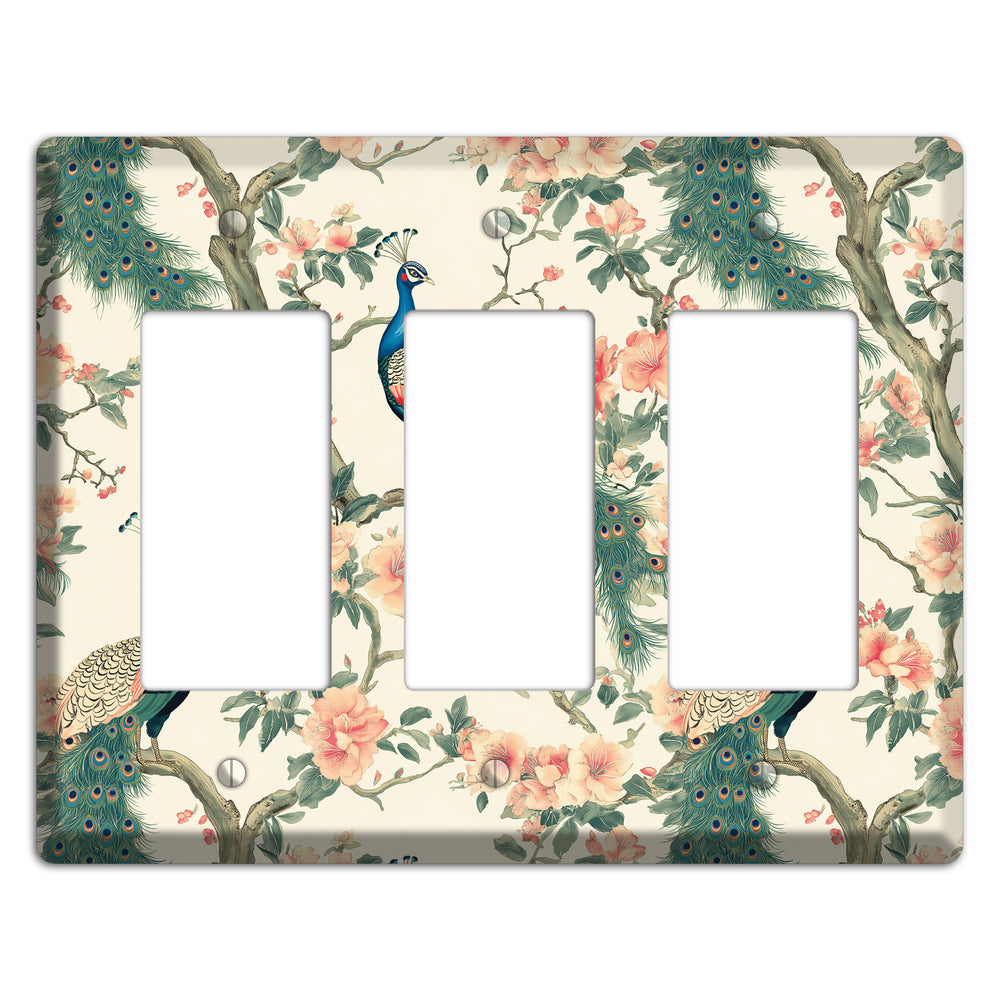 Imperial Plumage Garden 3 Rocker Wallplate