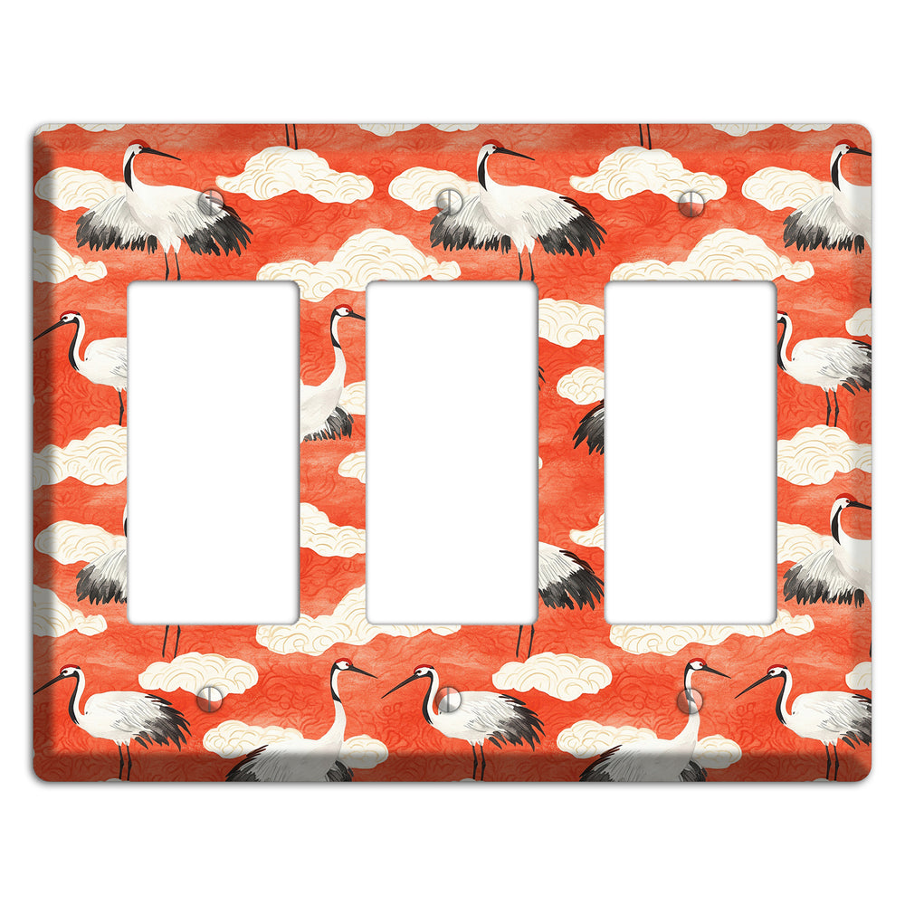Vermillion Cloud Ceremony 3 Rocker Wallplate