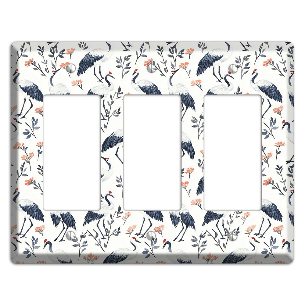 Slate & Coral Marsh 3 Rocker Wallplate