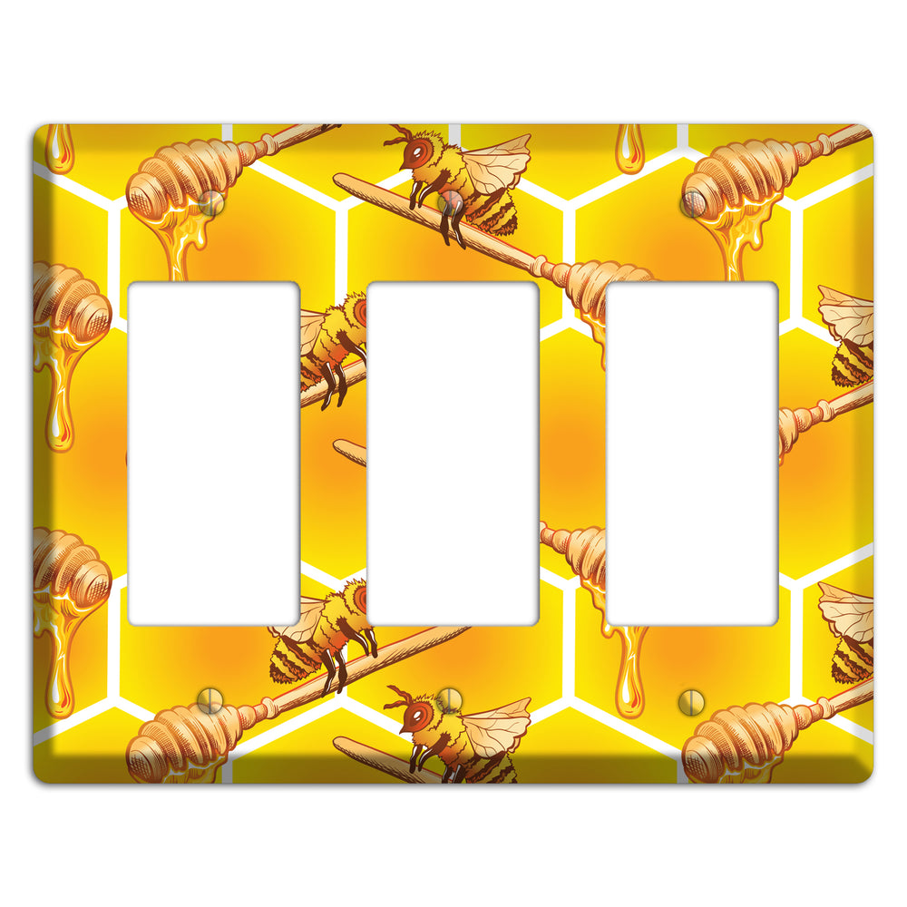 Golden Hive Ritual 3 Rocker Wallplate