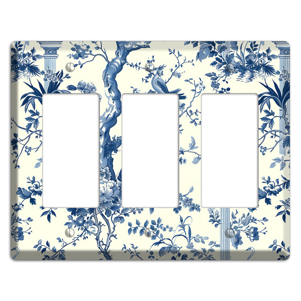 Pagoda & Plume 3 Rocker Wallplate