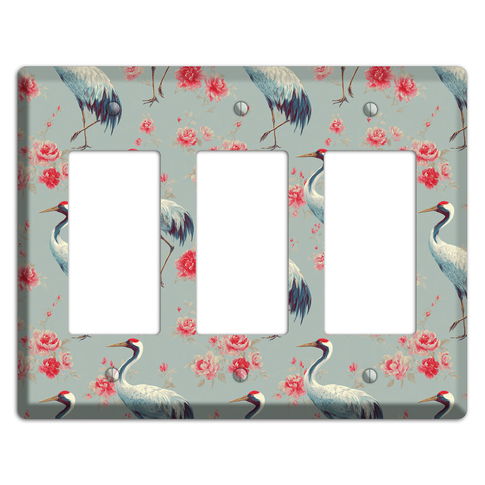 Rose Mist Vigil 3 Rocker Wallplate