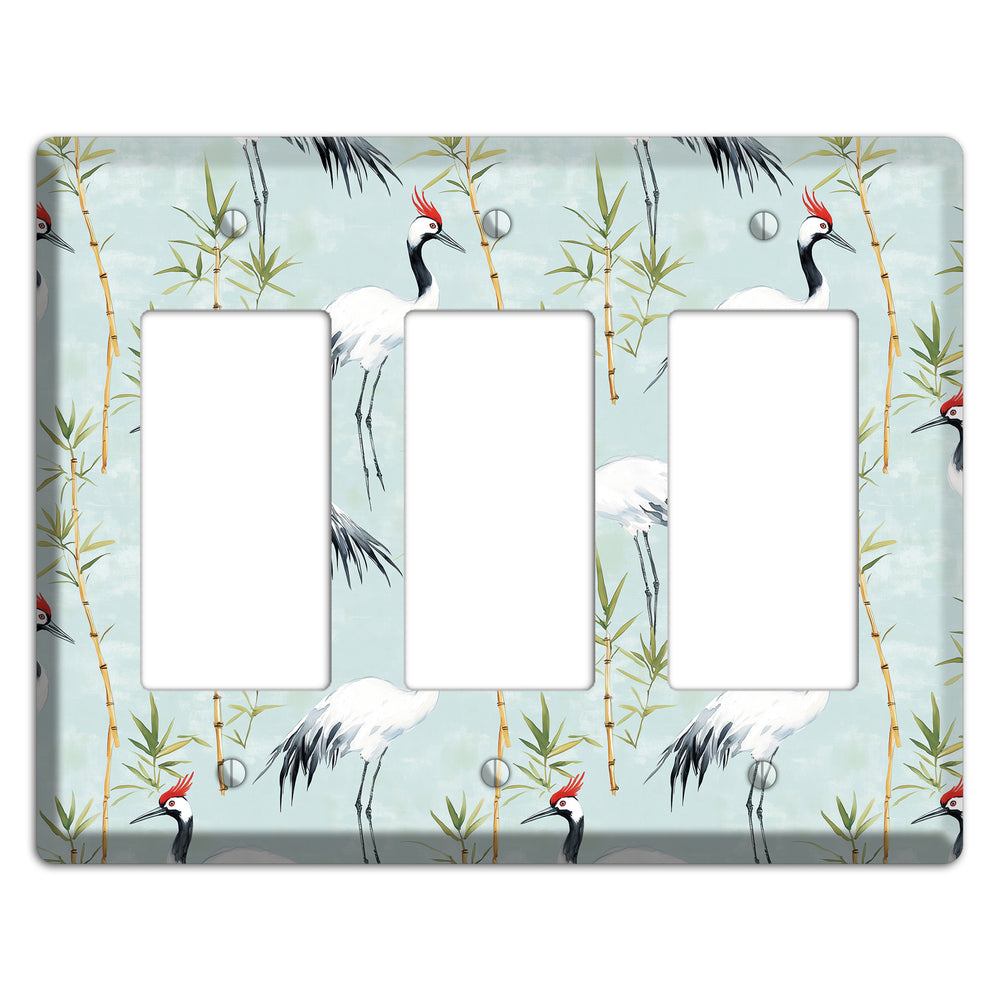 Celadon Bamboo Vigil 3 Rocker Wallplate