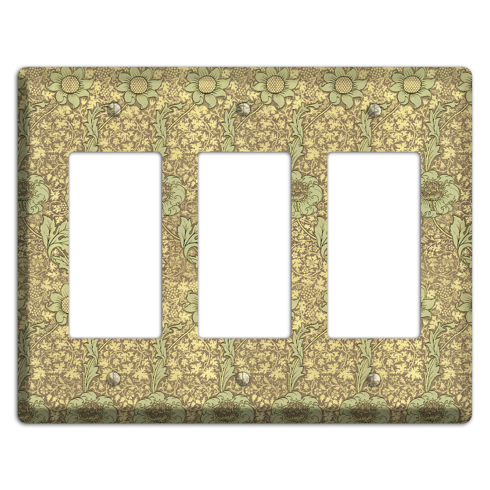 Wildflower Scroll 3 Rocker Wallplate