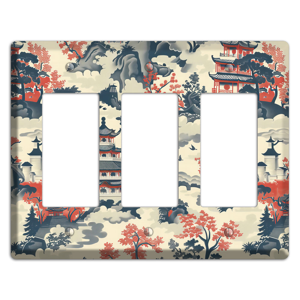 Ink & Ember Pagoda 3 Rocker Wallplate