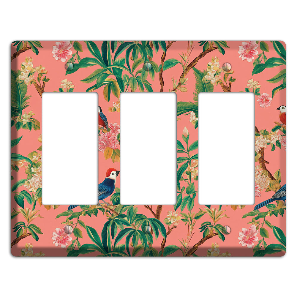Coral Garden Reverie 3 Rocker Wallplate