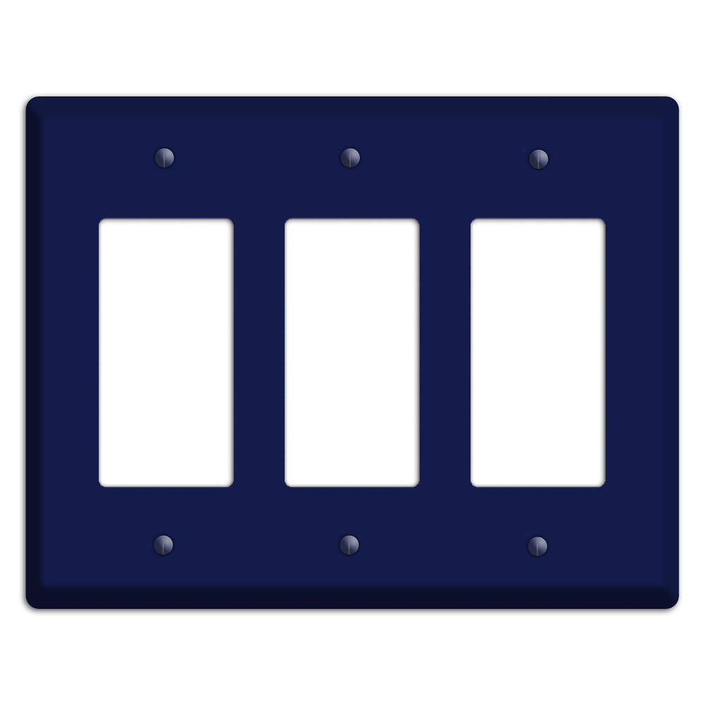 Baxter Midnight Navy Solid 3 Rocker Wallplate