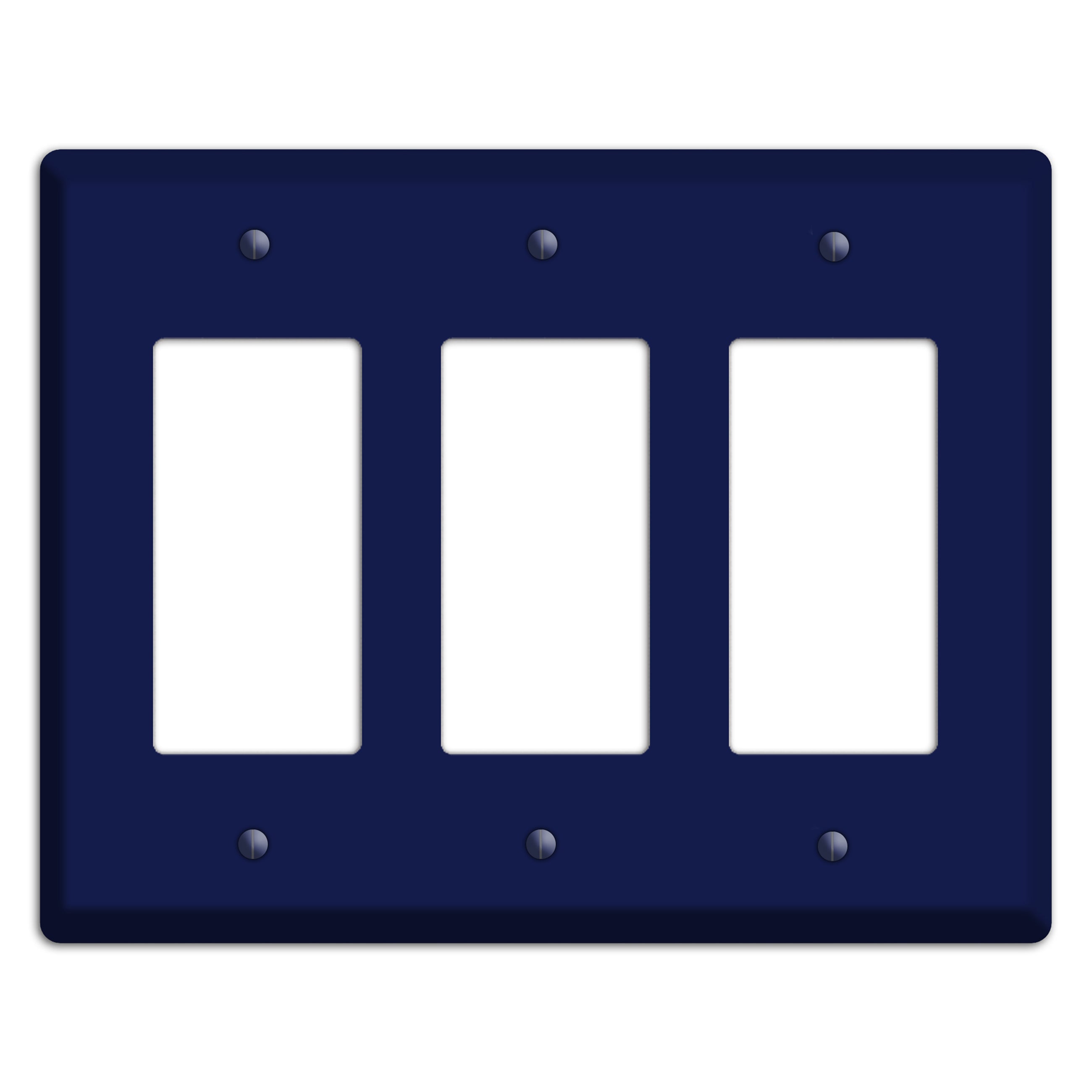 Baxter Midnight Navy Solid 3 Rocker Wallplate